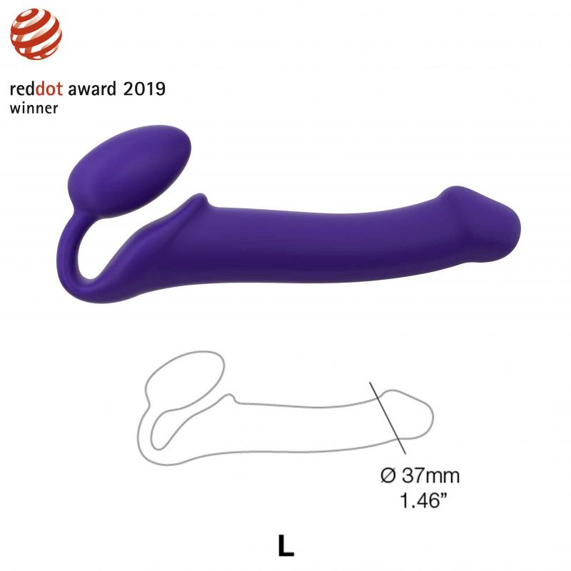 Strap-On-Me Semi-Realistic Bendable Strap-On Purple L - Pripínací Penis