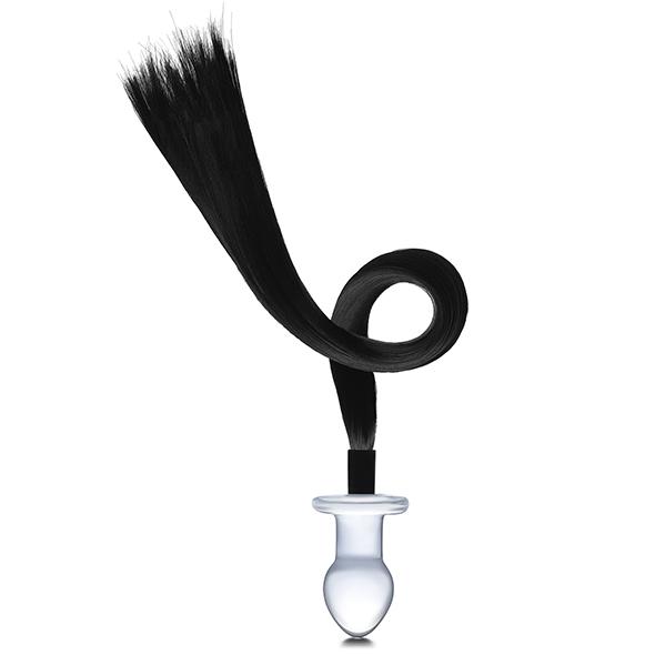 Glas - Horse Tail Glass Butt Plug - Sklenené Dildo S Chvostom