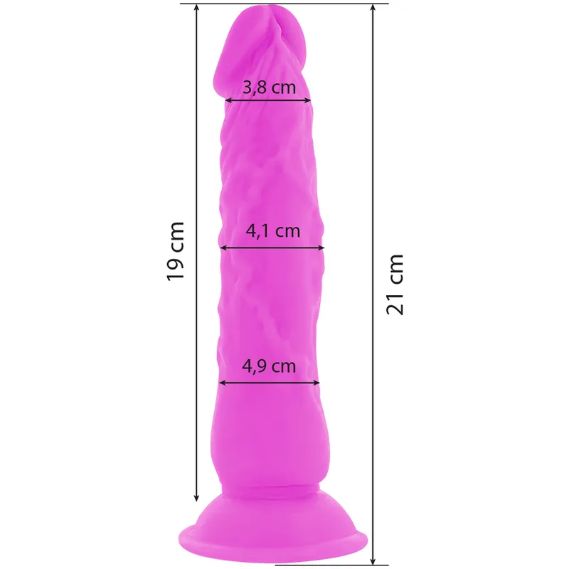 Diversia Flexible Vibrating Dildo 21 Cm - Purple