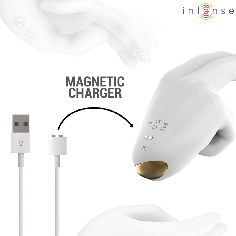 Intense - jimmy hand-shaped multifunction stimulator with vibration and heat 7
