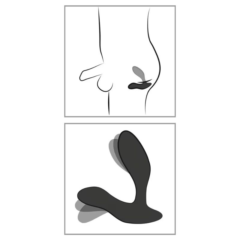 We-vibe - vector+ black prostate massager remote control 13