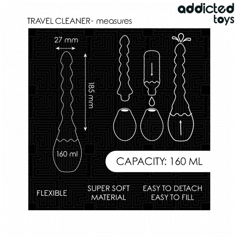 Addicted toys - travel cleaner silicone model 2 4