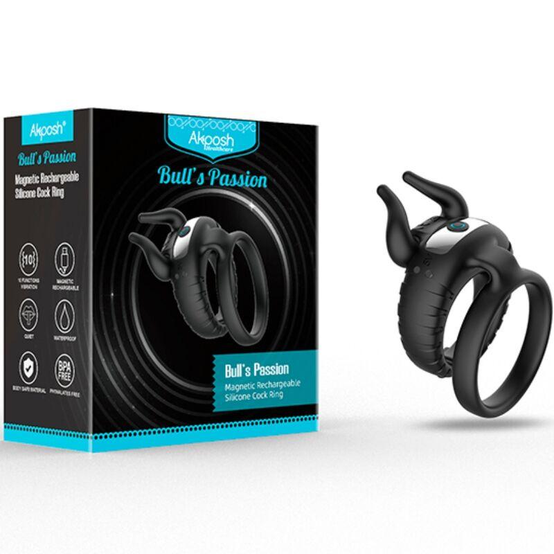 Armony - bull's pasion ring vibrator 10 speeds black 6