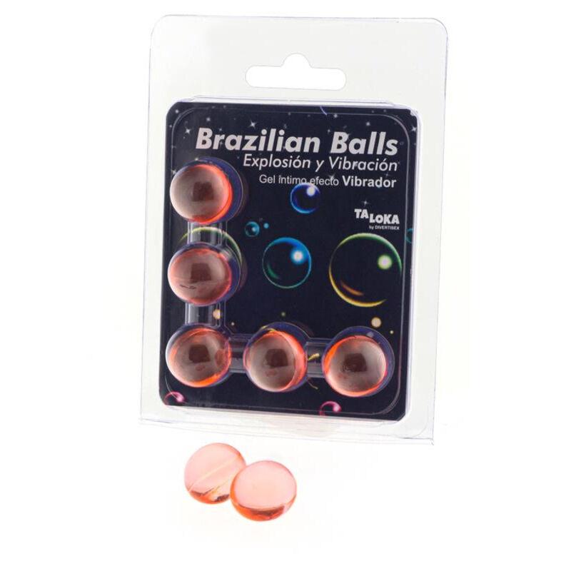 Taloka - 5 Brazilian Balls Vibrating Effect Exciting Gel