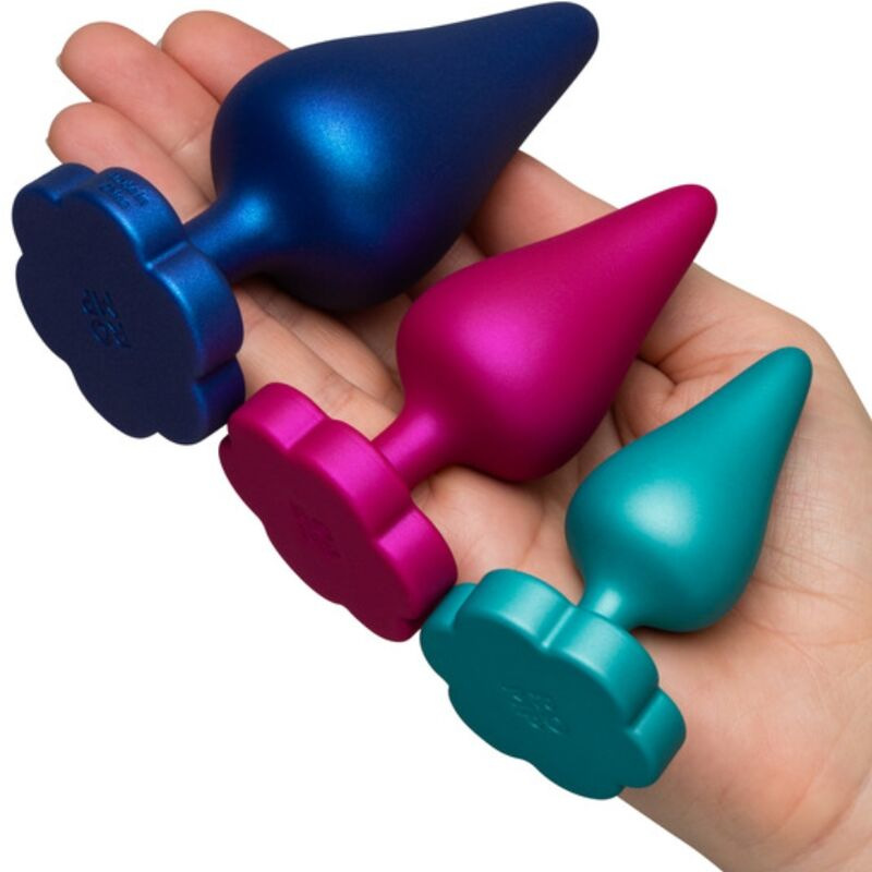 Romp - luster anal training kit s/m/l with flower-shaped base 3
