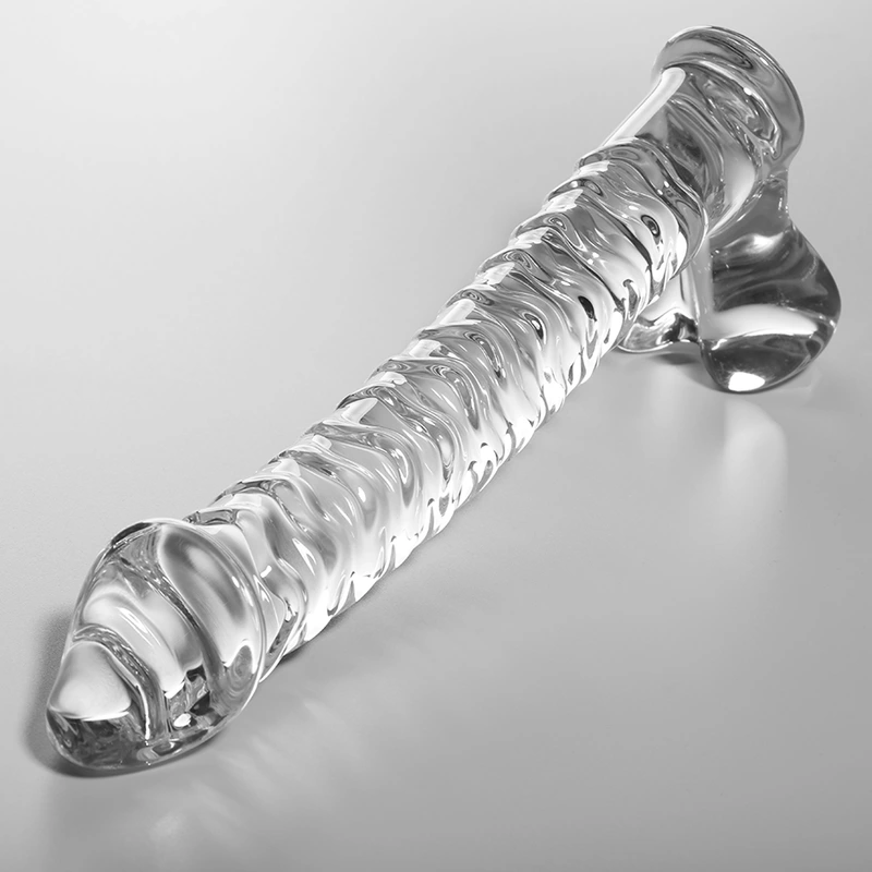Nebula series by ibiza - model 23 dildo borosilicate glass clear 21.5 cm -o- 4 cm 1