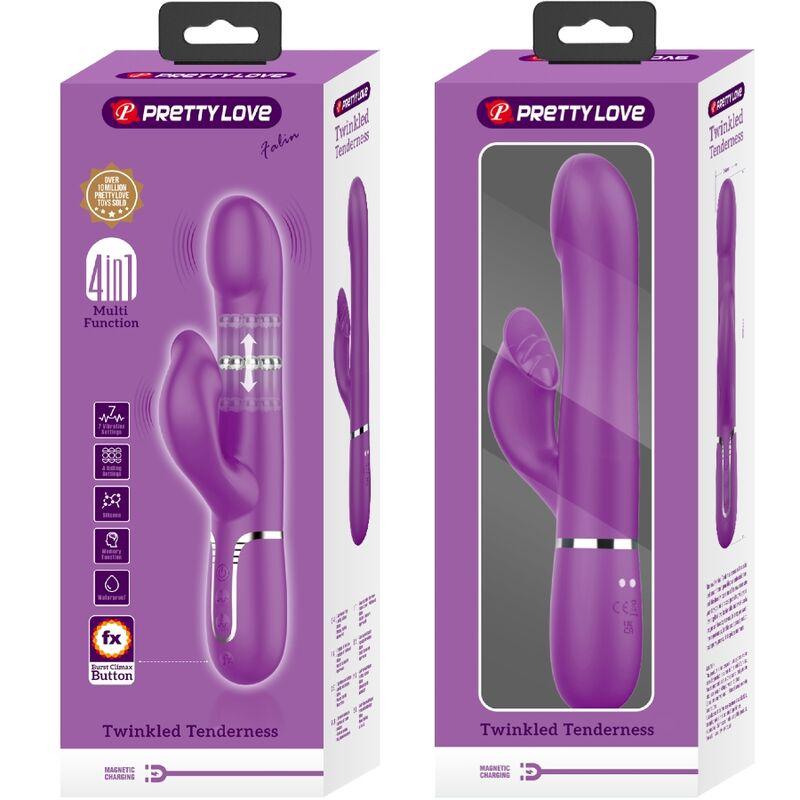 Pretty love - 4 in 1 multifunction vibrator & stimulator purple 5