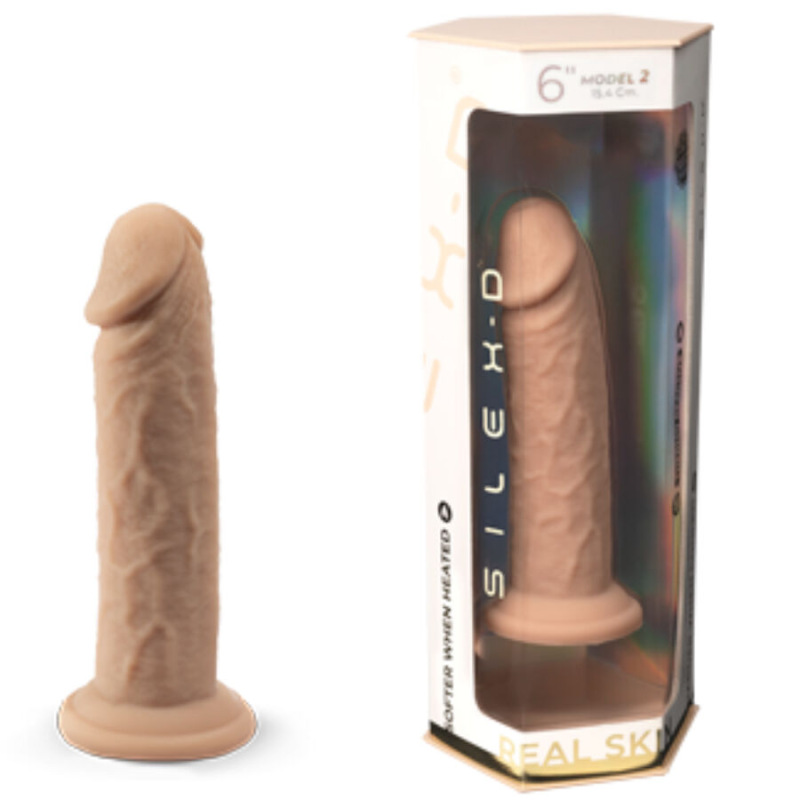 Silexd - realistic penis model 2 premium thermoreactive silicone 15.4 cm 5