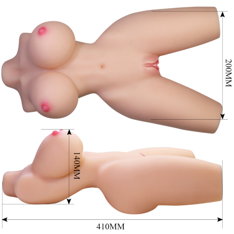 Crazy bull - lily female masturbator realistic torso vagina and anal 4 kg 7