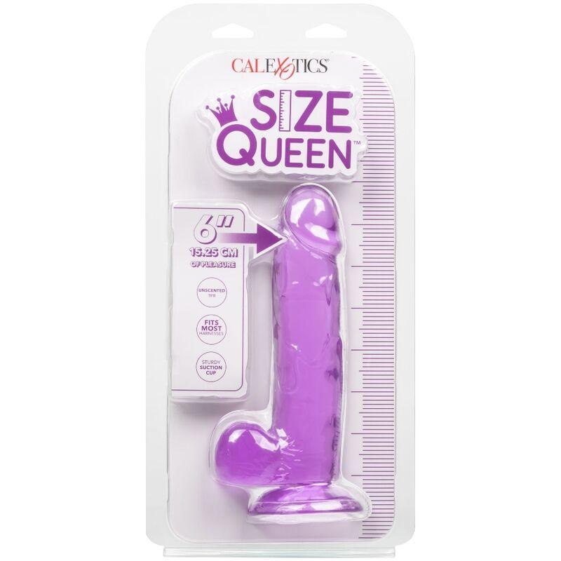 Calex Size Queen Dildo - Purple 15.3 Cm