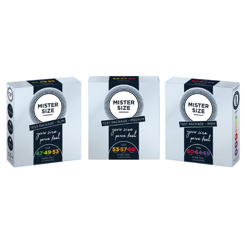 Mister Size - Test Box Condom Size 60-64-69 (Xl/Xxl/Xxxl) 3 Condoms 1