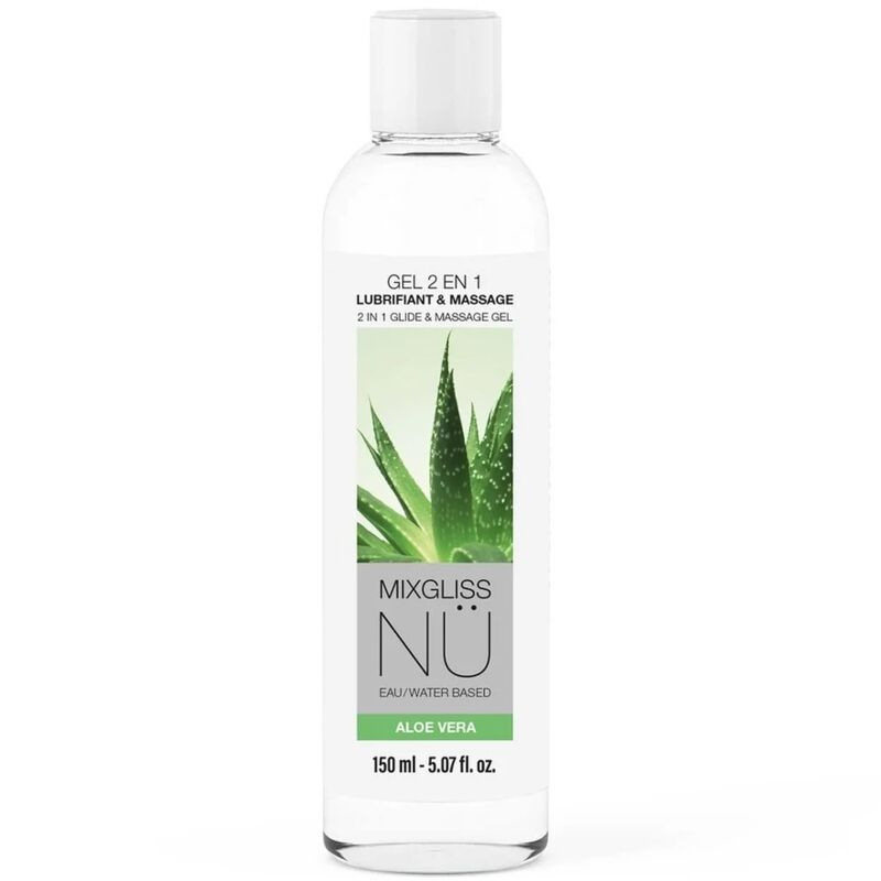 Mixgliss - 2 in 1 water-based lubricant and massage gel nuru aloe vera 150 ml