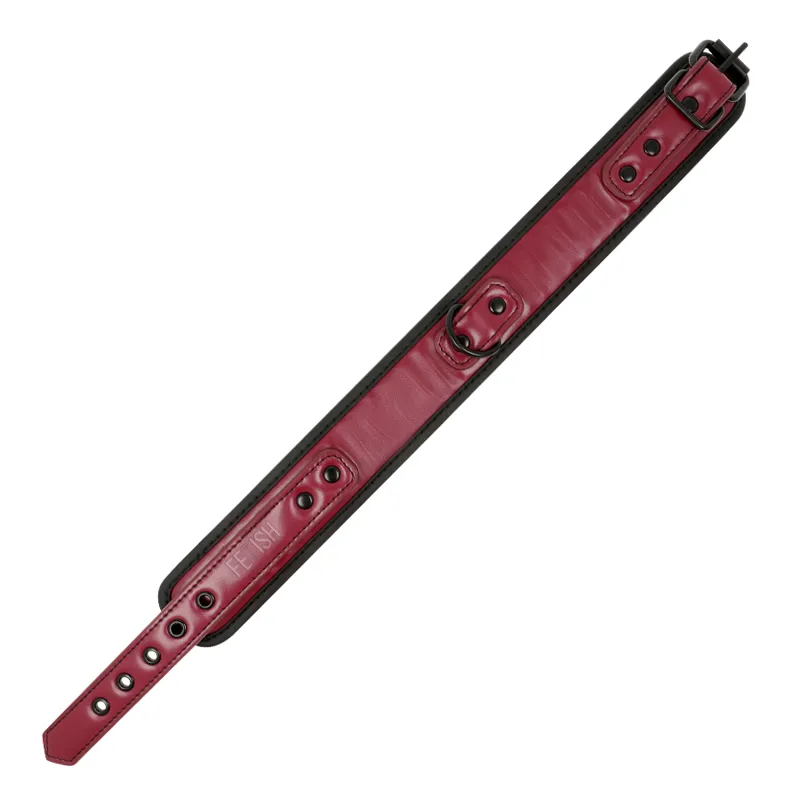 Fetish Submissive Dark Room Collar With Leash - Obojok 6