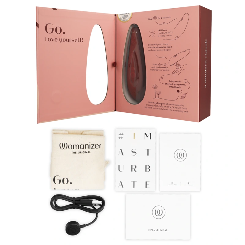Womanizer - classic 2 clitoral stimulator bordeaux 5
