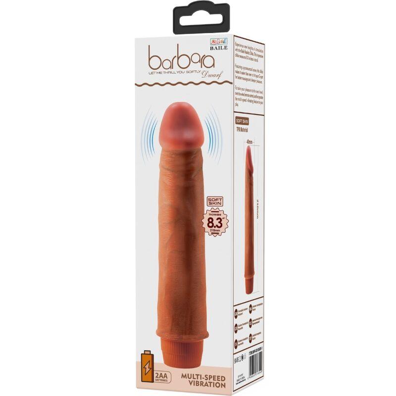 Baile - dwarf realistic vibrator 21 cm mulatto 5