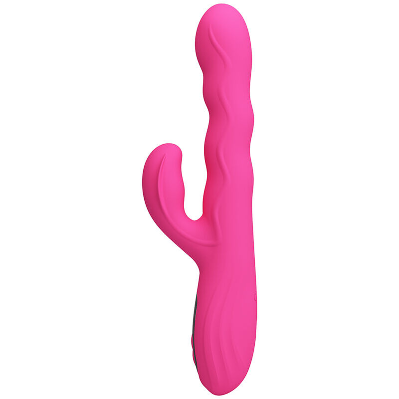 Pretty love - winters multifunction rabbit vibrator with led display pink 3