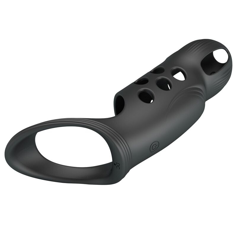 Pretty love - craig rechargeable vibrating penis ring black 2