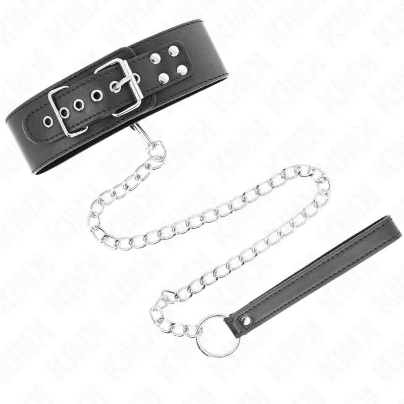 Kink - Basic Model Collar With Leash 65 Cm Model 0 3