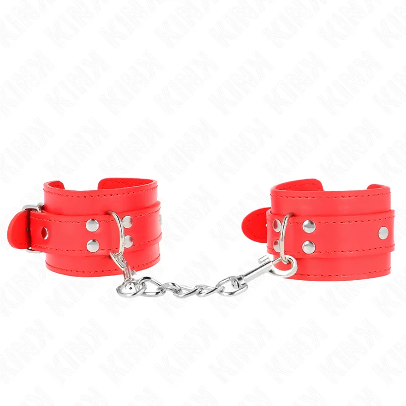 Kink - Simple Wrist Restraints Red Adjustable 20-23 Cm X 5.5 Cm