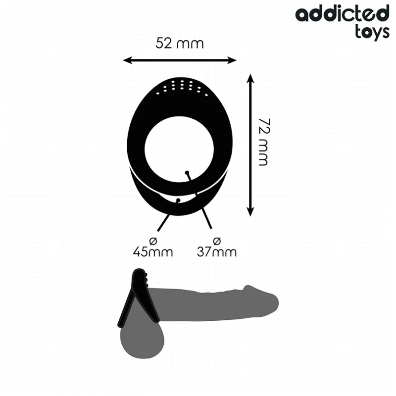 Addicted toys - double textured penis ring 3
