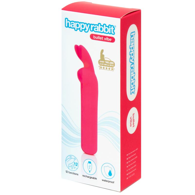 Happy Rabbit - Rechargeable Vibrating Bullet Pink 3