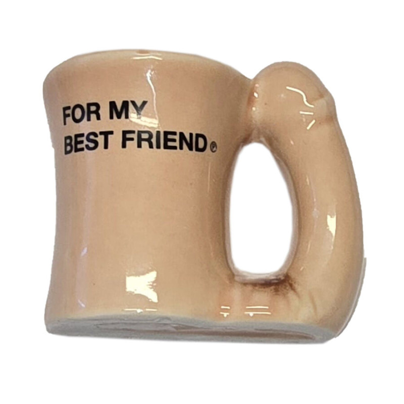Diablo picante – ceramic mug magnet with penis handle “for my best friend”