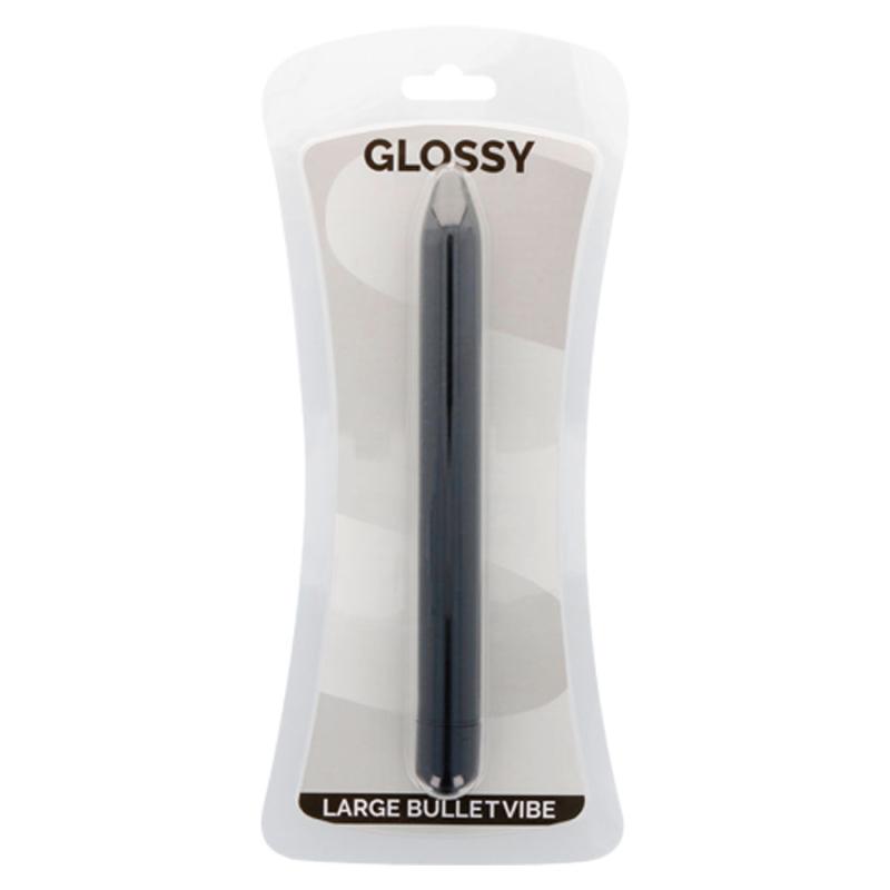 Glossy Slim Vibrator Black 2