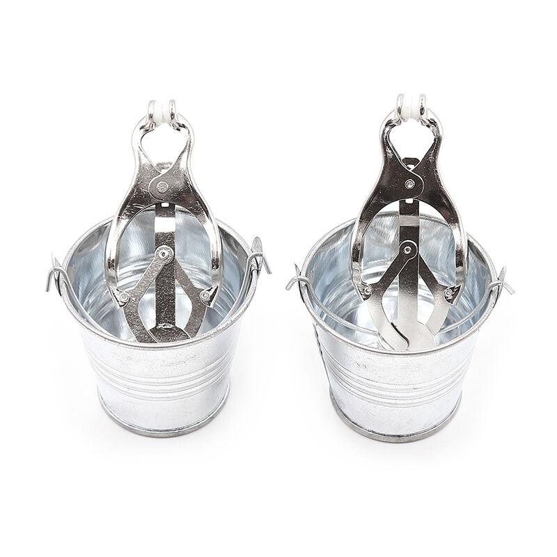 Ohmama Fetish Nipple Clamps With Buckets 2