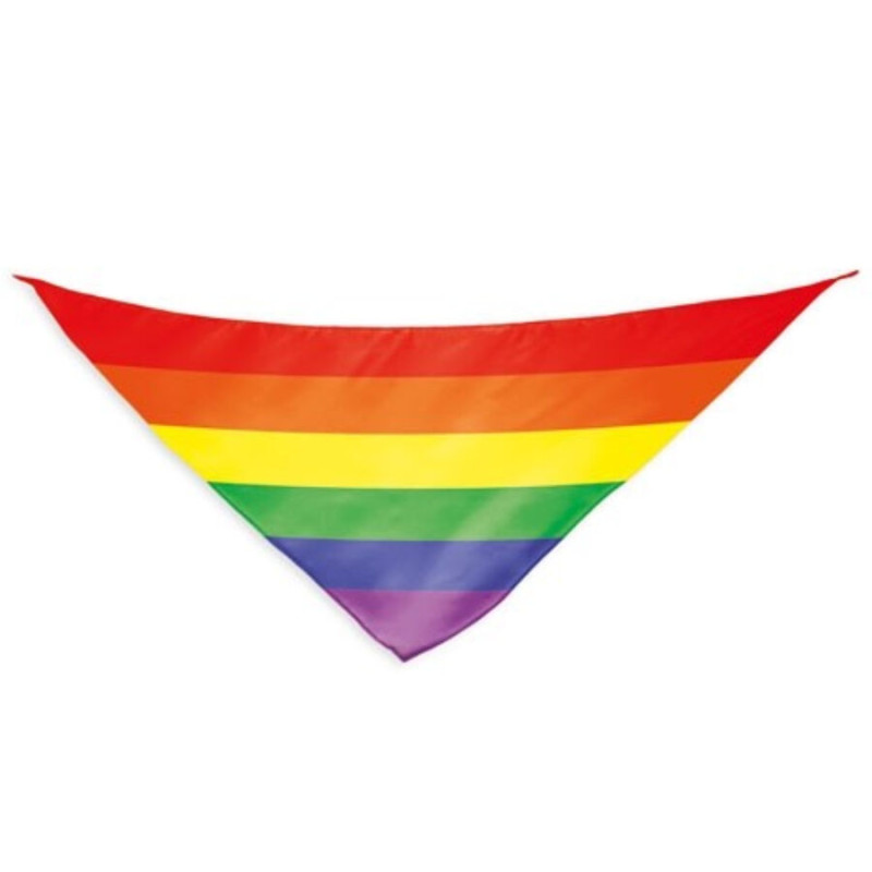 Pride - rainbow flag triangular cotton scarf