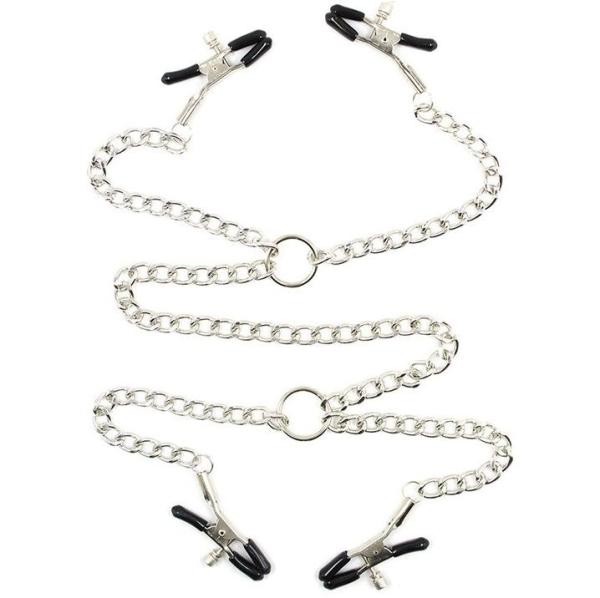 Ohmama Fetish 4 Chain Nipple Clamps 1