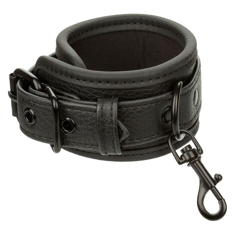 Calexotics - Nocturnal Leather Wrist Cuffs Adjustable Black