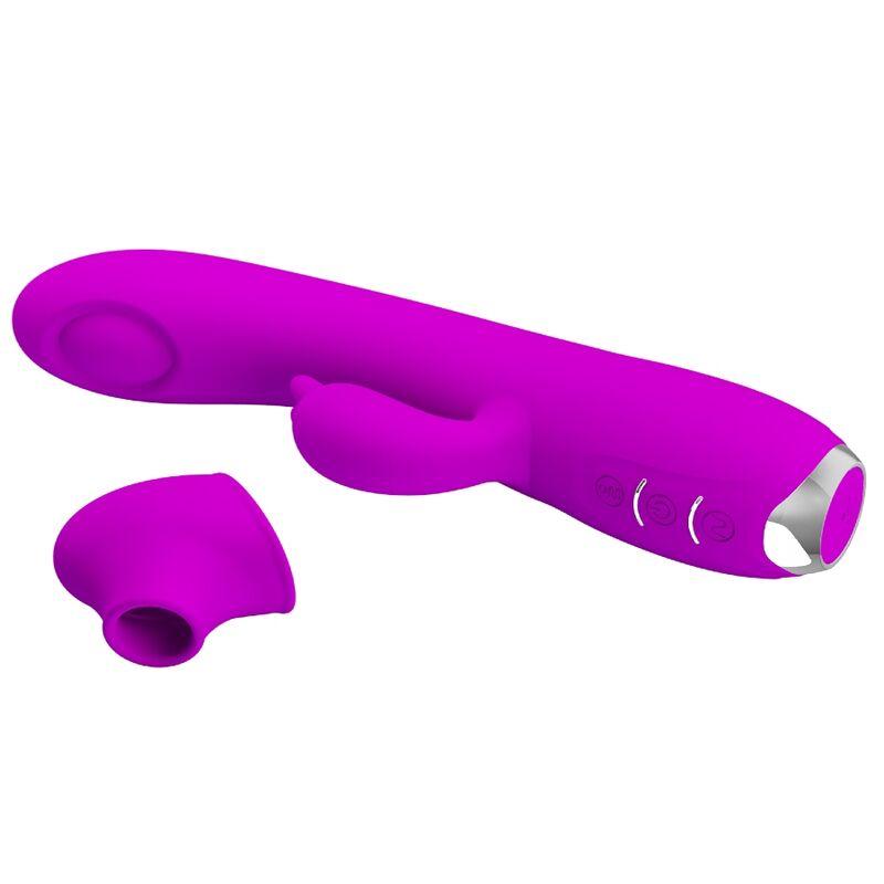 Pretty Love - Regina Rechargeable Vibrator-Sucker Purple 6