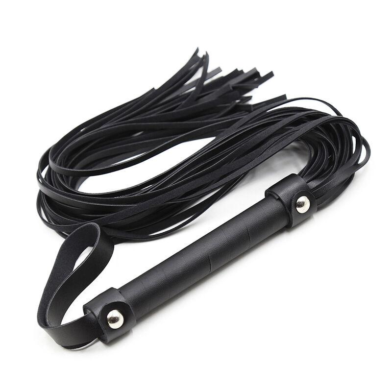 Ohmama Fetish Silver Rivet Flogger 1