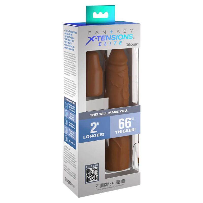 Pipedreams Sleeve 20,32 Cm + 5,00 Cm Inch Plug Caramel - Návlek Na Penis 2