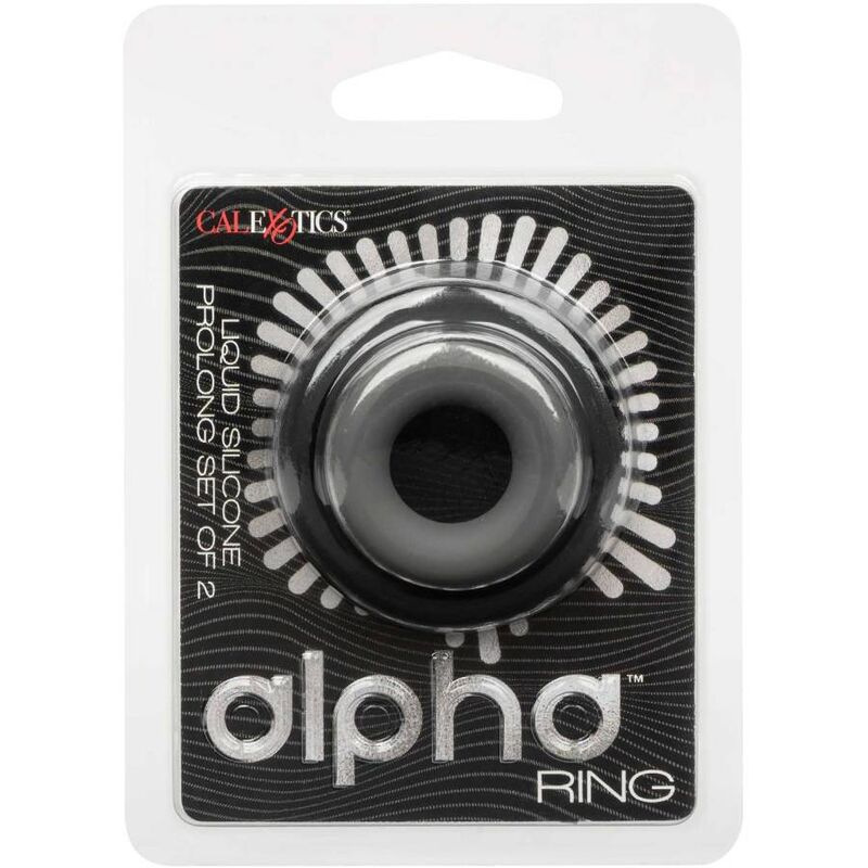 Calexotics - alpha prolong set of 2 ring grey 1