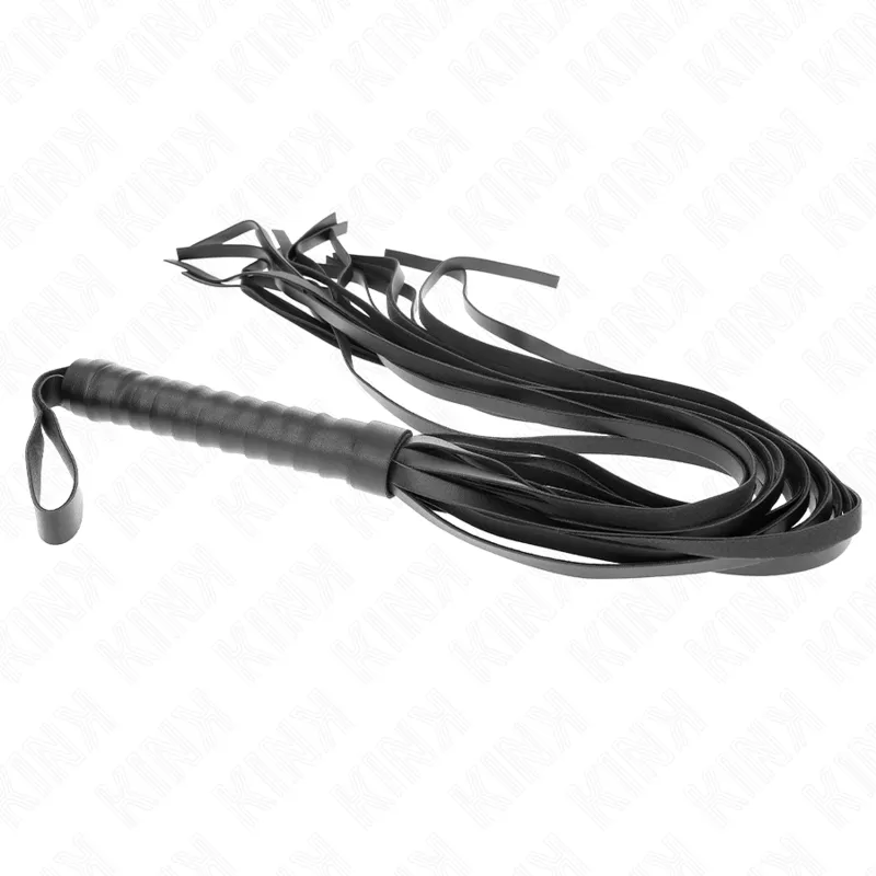 Kink - Negro Short Handle Long Tail Whip 70 Cm