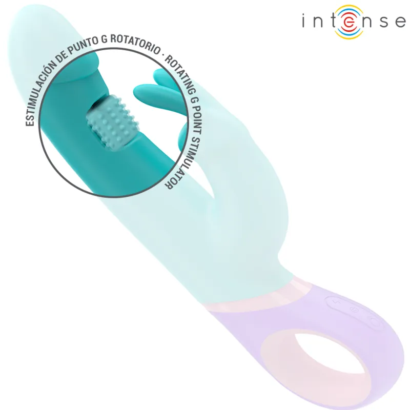 Intense - monica rabbit vibrator with rotating g-spot stimulator blue 3