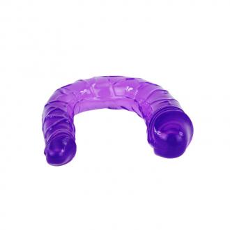 Double Flexible Dildo Purple