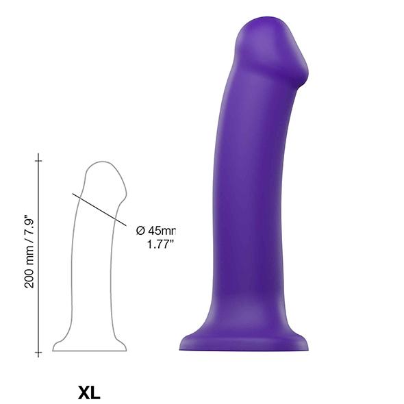 Strap-On-Me - Semi-Realistic Dual Density Bendable Dildo Pur 1