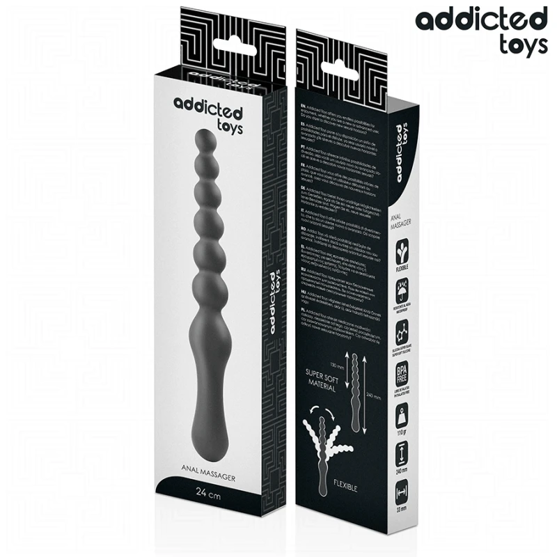 Addicted toys - double anal massager silicone 24 cm 5