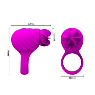 Silicone Rotating And Teaser Cock Ring Frances Pretty Love