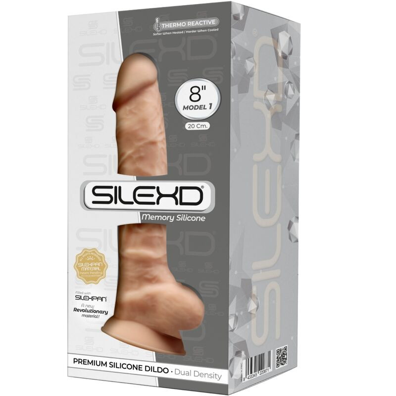 Silexd - Model 1 Realistic Penis Premium Silexpan Silicone 20 cm 1