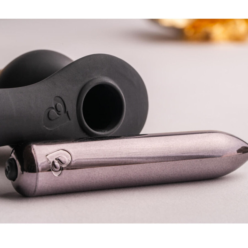 Rocks-off - ro-zen rro anal plug with vibrating penis ring black 4