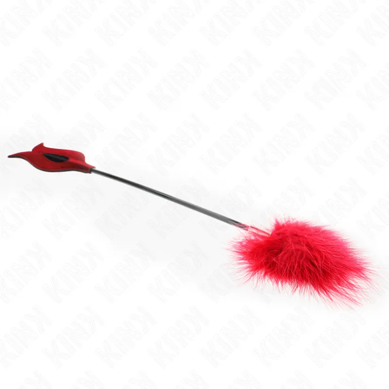 Kink - Tickle Feathers With Rose-Shaped Paddle 8 Cm