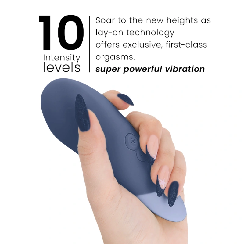 Womanizer - vibe lay-on silent vibrator dark blue 4
