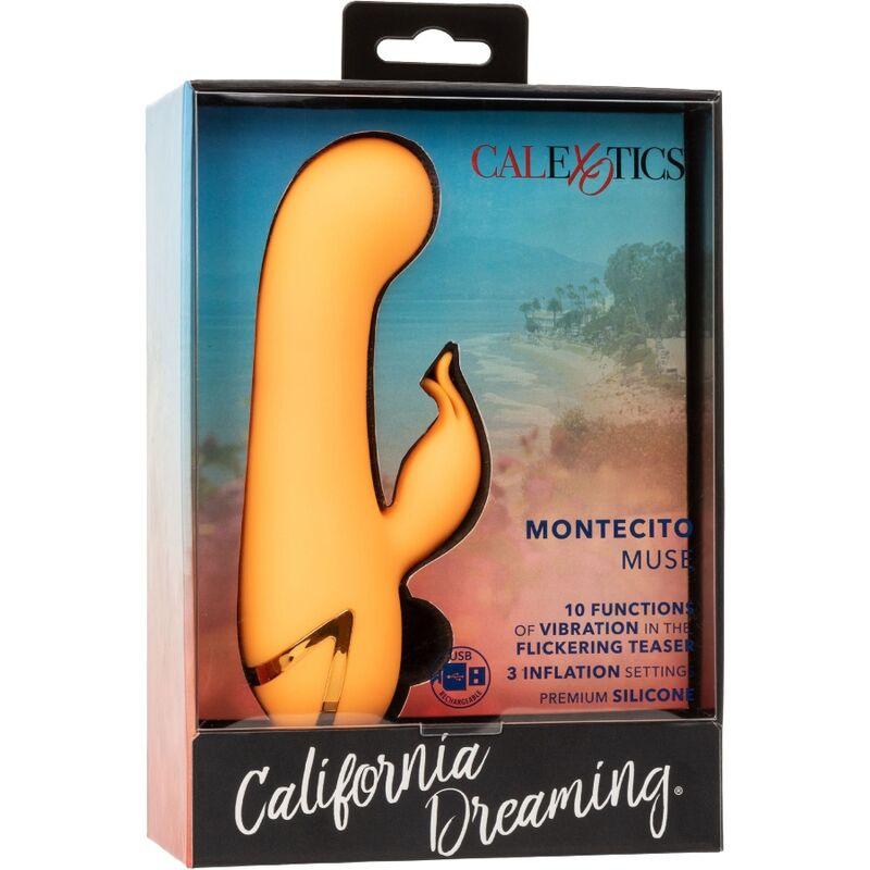 Calexotics - montecito muse vibrator rabbit orange by california dreaming 9