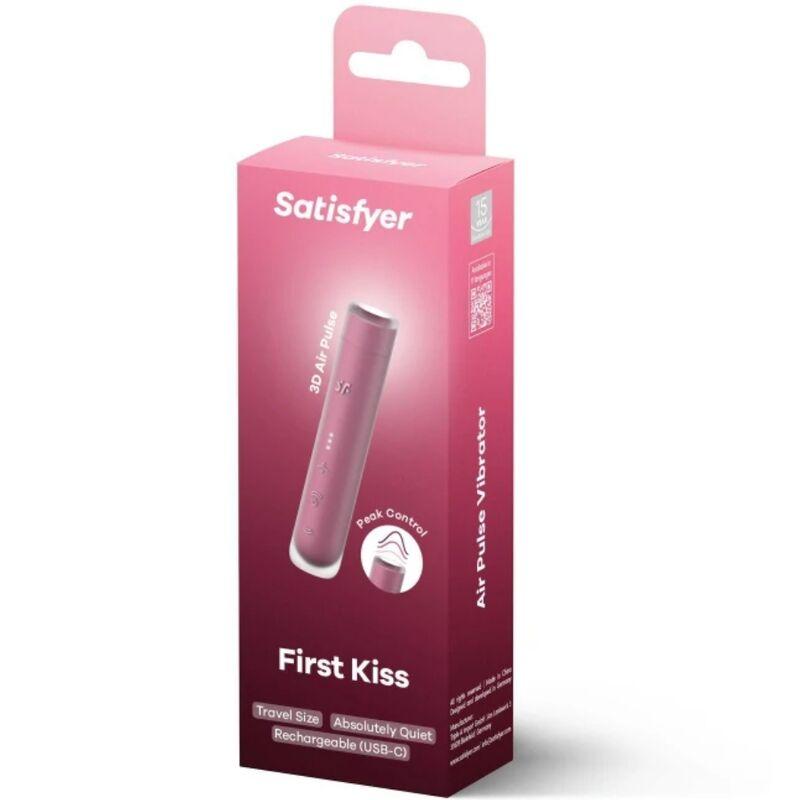 Satisfyer - first kiss wave clitoris stimulator garnet 1