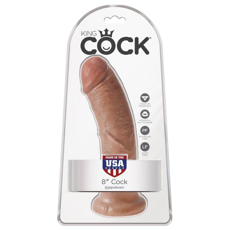 King Cock - Realistic Penis 19.5 Cm Caramel 5