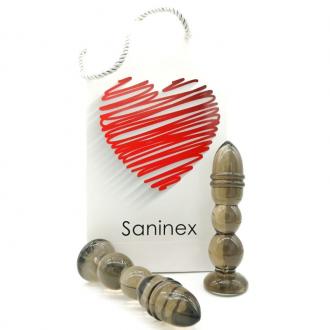 Saninex Delight Plug-Dildo Transparente Oscuro