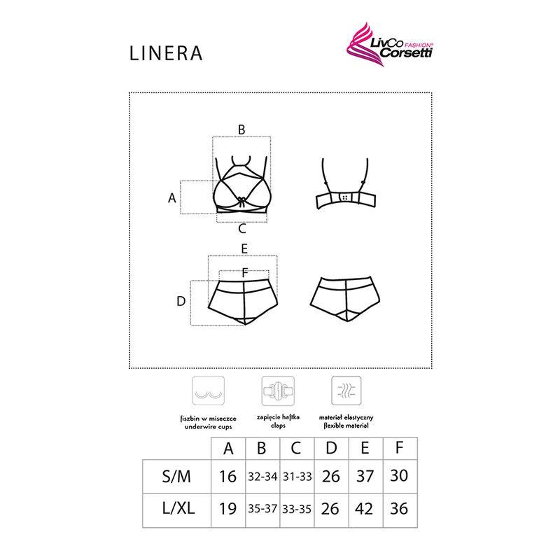 Livco Corsetti Fashion - Linera For The Senses Collection Bra + Panty Black L/Xl